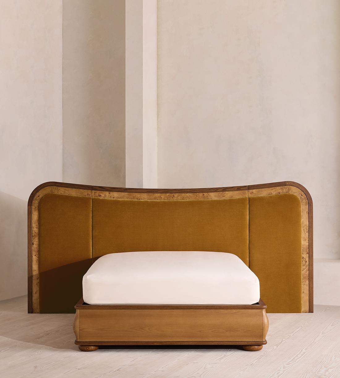Alana Bed - King - Velvet - Mustard - Listing - Image 2