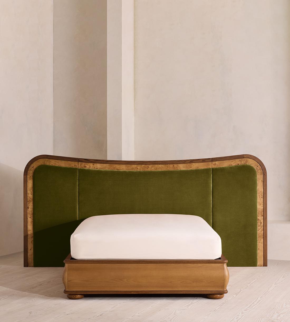Alana Bed - King - Velvet - Olive - Listing - Image 2