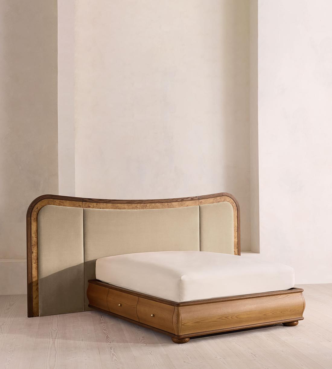 Alana Bed - King - Velvet - Oyster - UK - Listing - Image 1