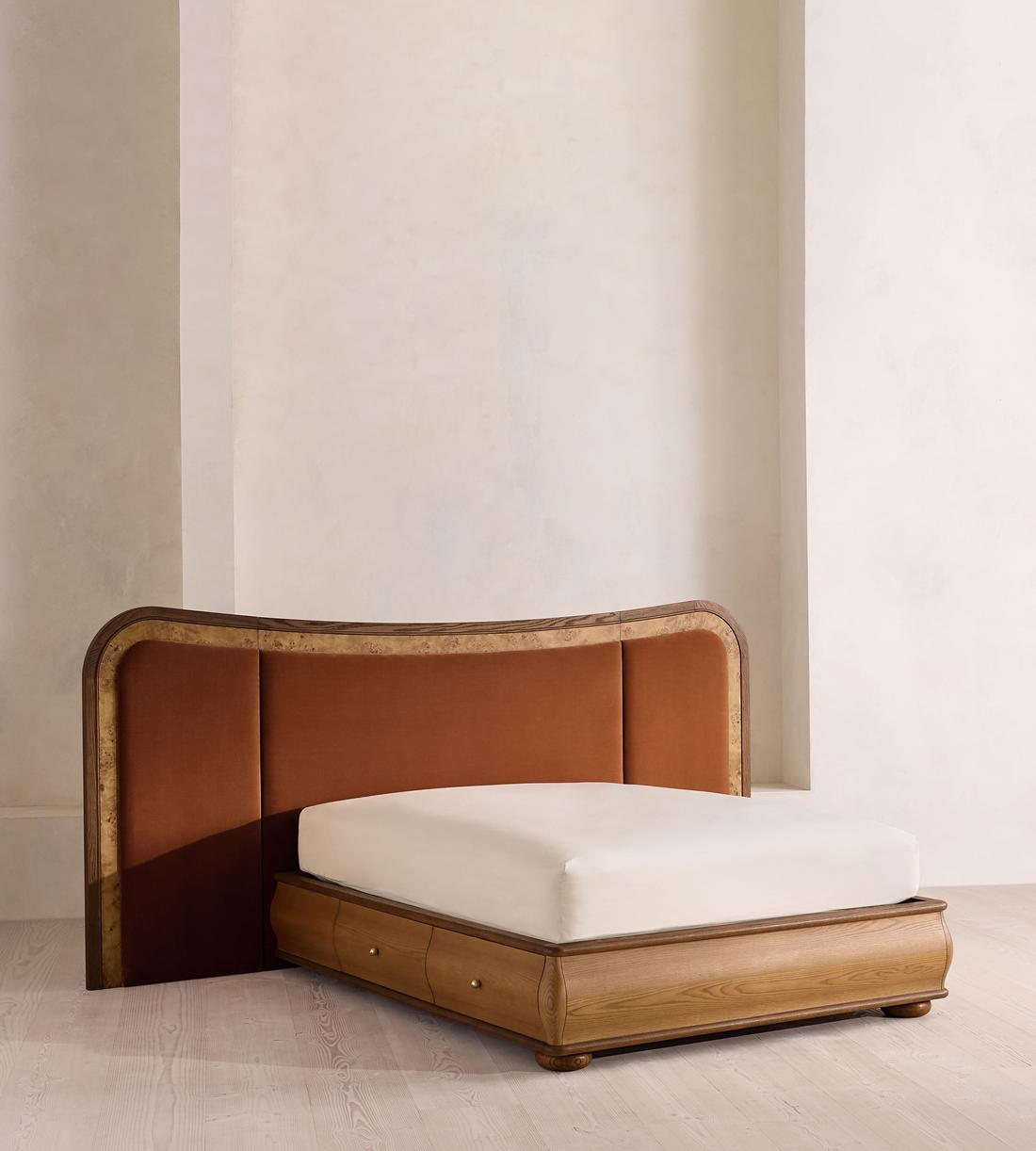 Alana Bed - King - Velvet - Cinnamon - UK - Listing - Image 1