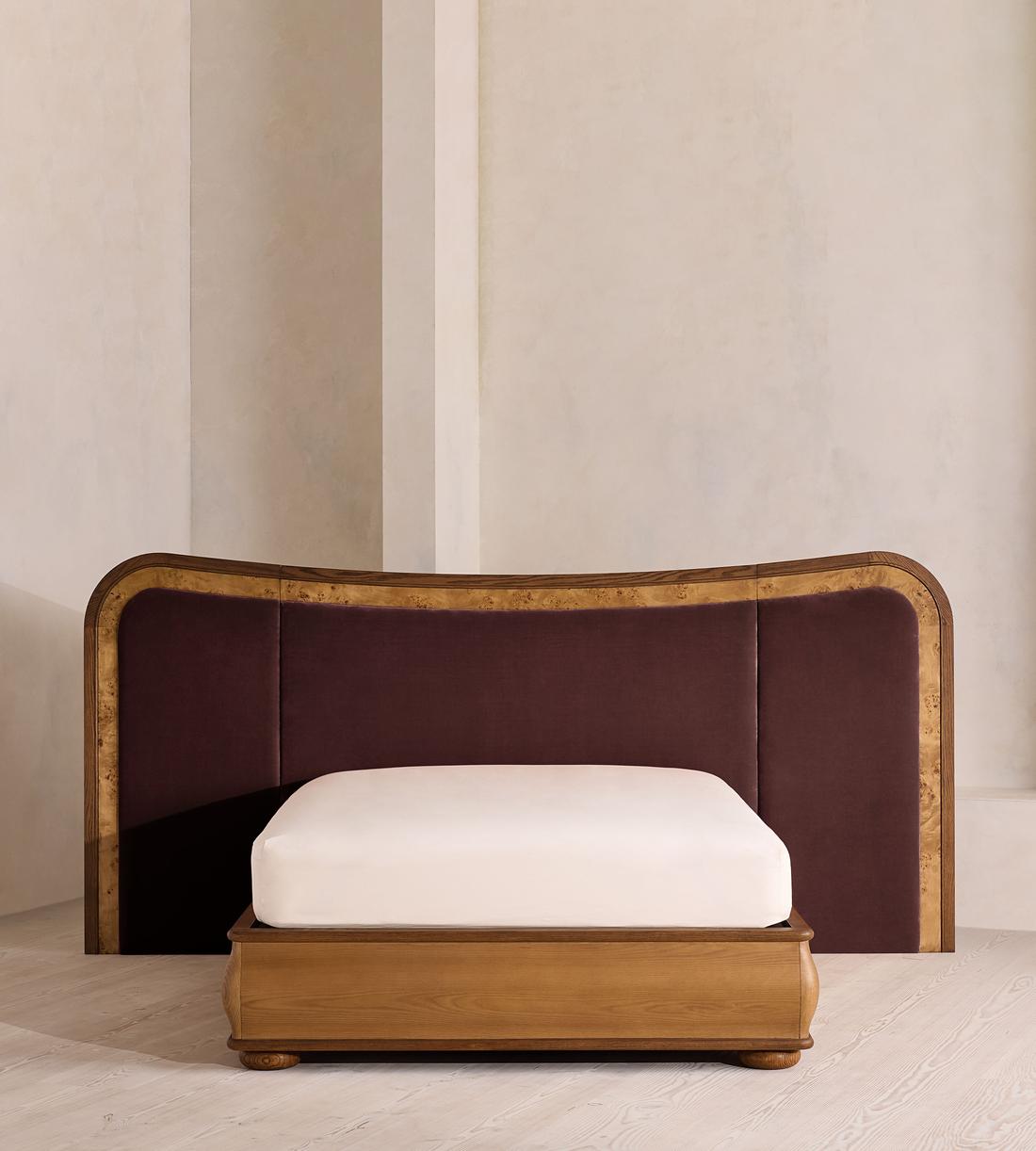 Alana Bed - King - Velvet - Aubergine - UK - Listing - Image 2