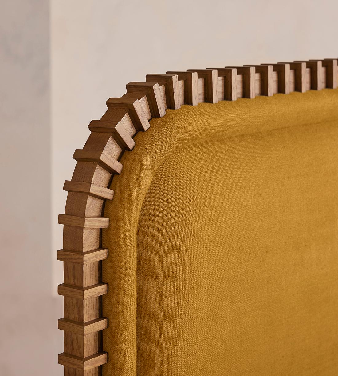 Angus Bed - King - Linen - Turmeric - UK - Images - Image 4