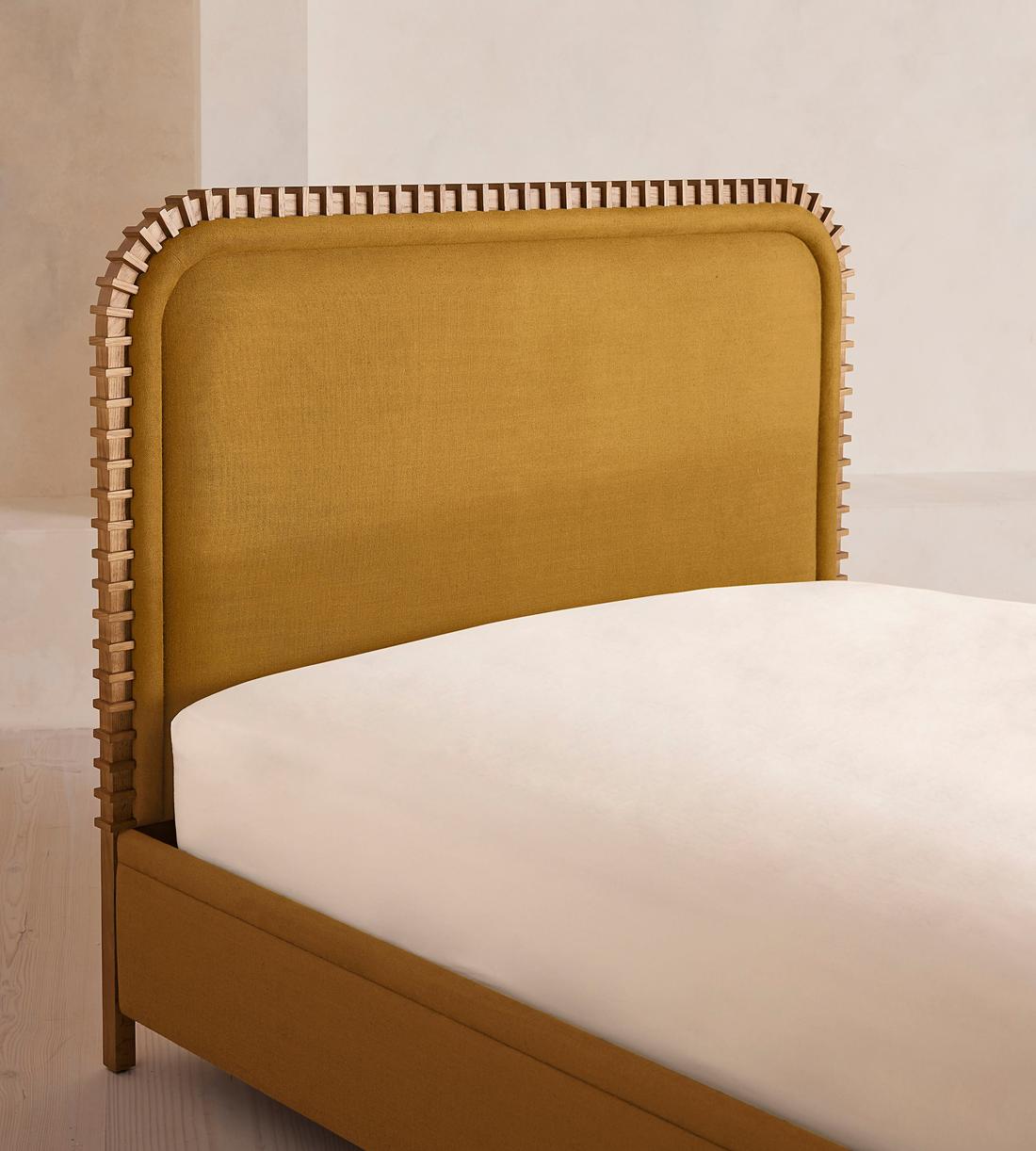 Angus Bed - King - Linen - Turmeric - US - Images - Image 3