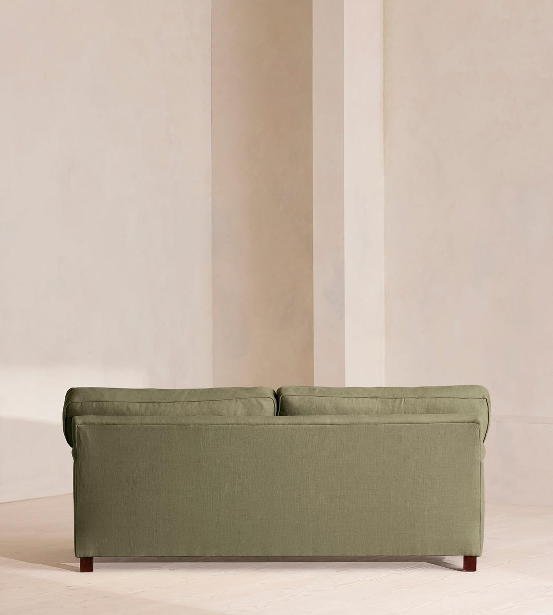 Arundel Three Seater Sofa - Linen - Sage - Images - Image 4