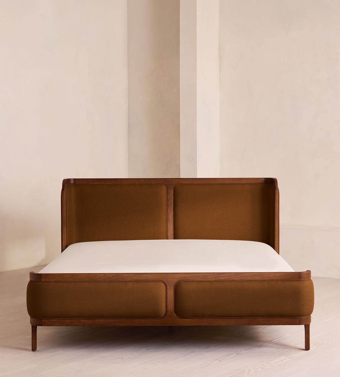 Belsa Bed - Super King - Linen - Terracotta - UK - Listing - Image 2