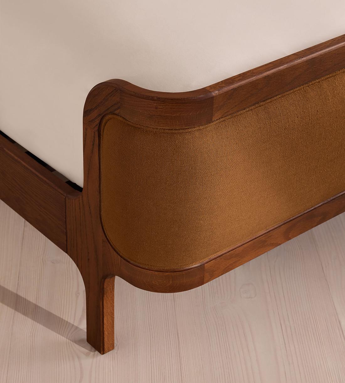 Belsa Bed - Super King - Linen - Terracotta - UK - Images - Image 5