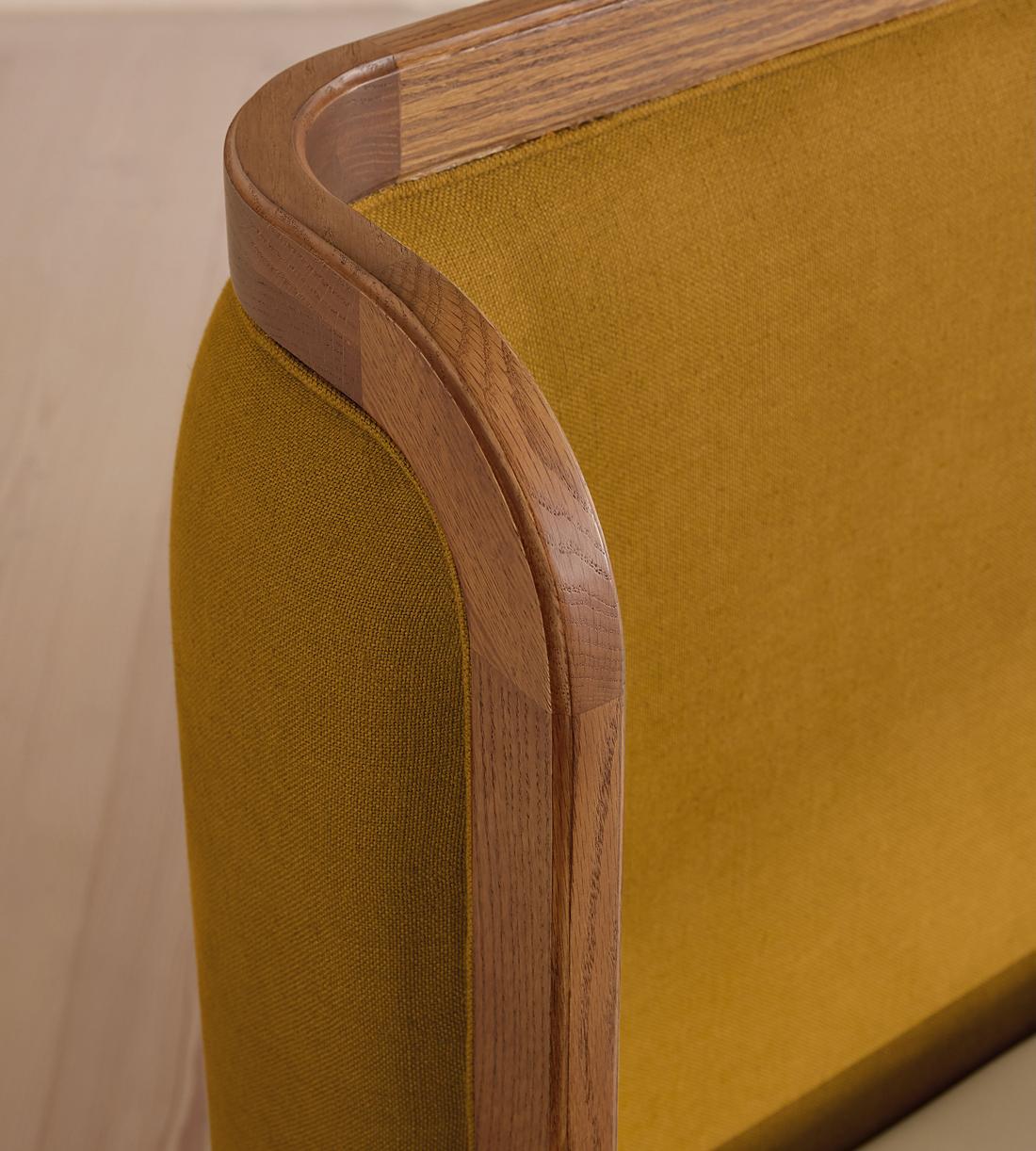Belsa Bed - Light Wood - King - Linen - Turmeric - US - Images - Image 4