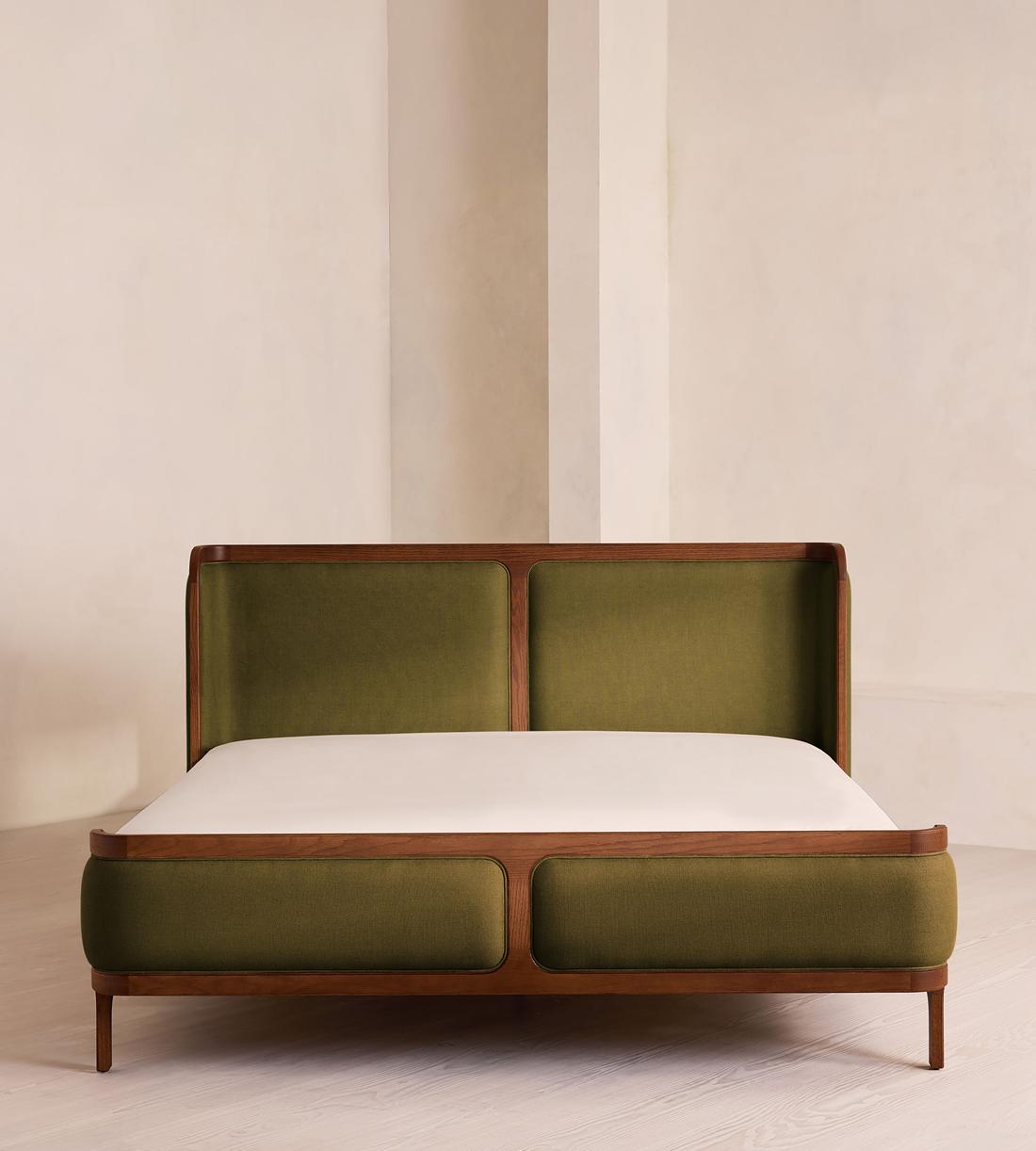Belsa Bed - Superking - Linen - Olive - Listing - Image 2
