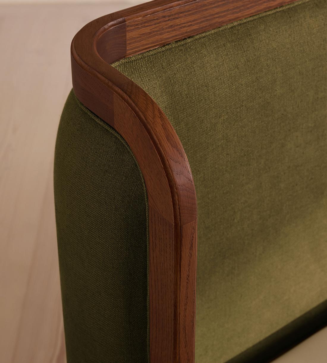 Belsa Bed - King - Linen - Olive - US - Images - Image 4