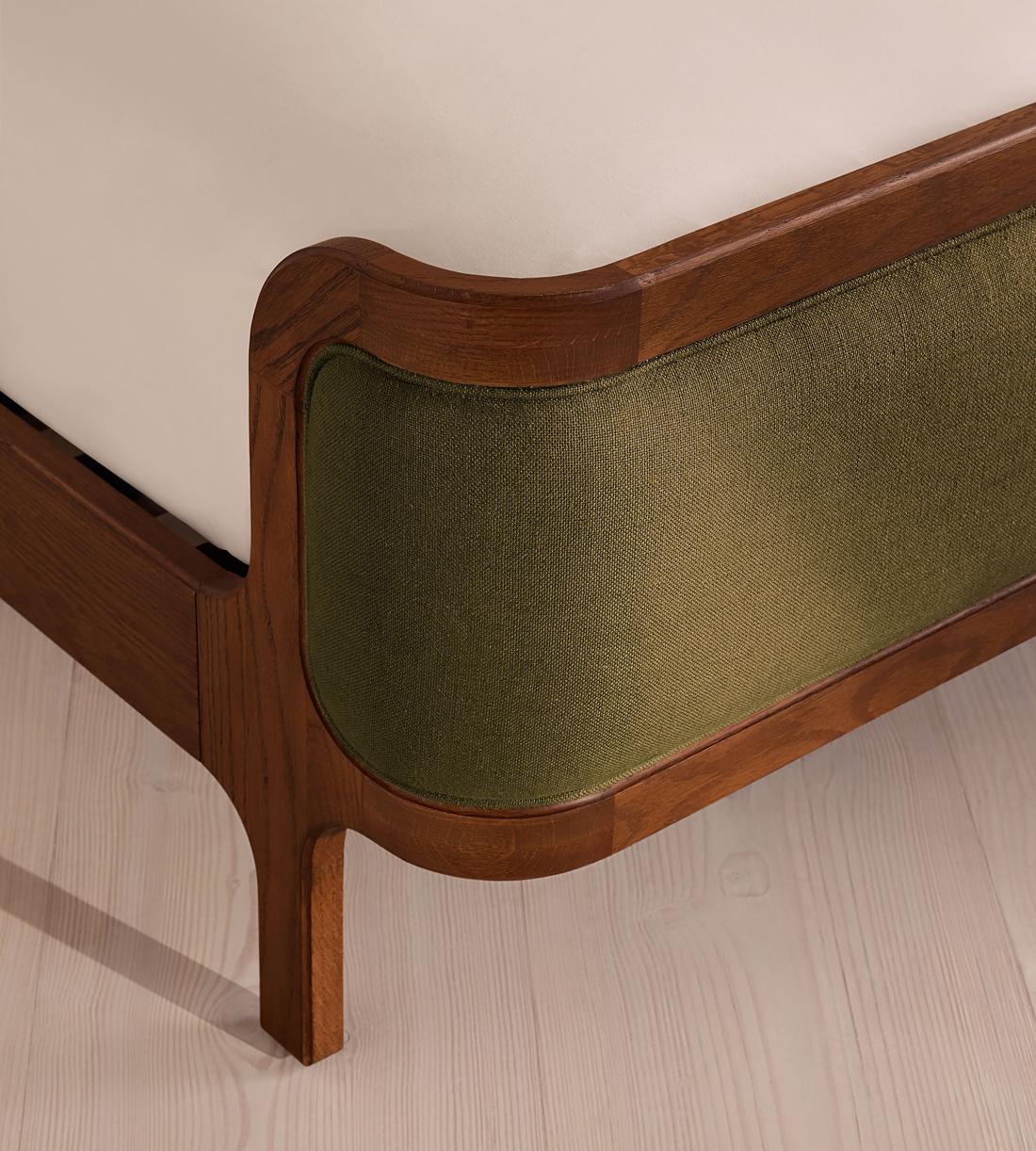 Belsa Bed - King - Linen - Olive - US - Images - Image 5