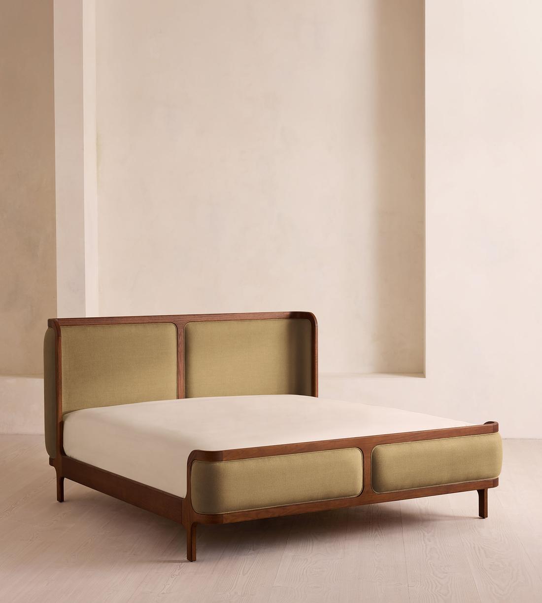 Belsa Bed - Superking - Linen - Wheat - Listing - Image 1