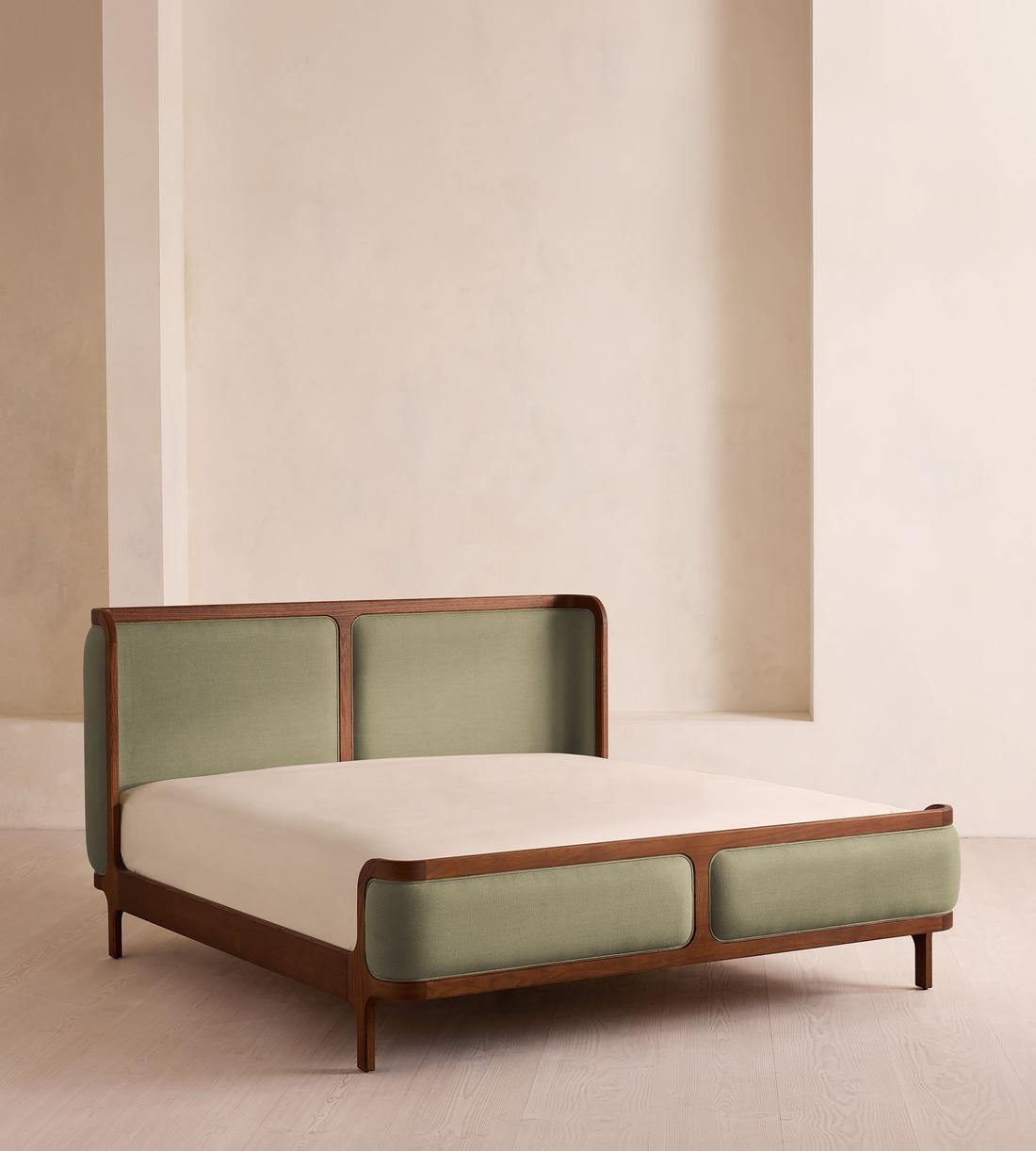 Belsa Bed - Superking - Linen - Sage - Listing - Image 1