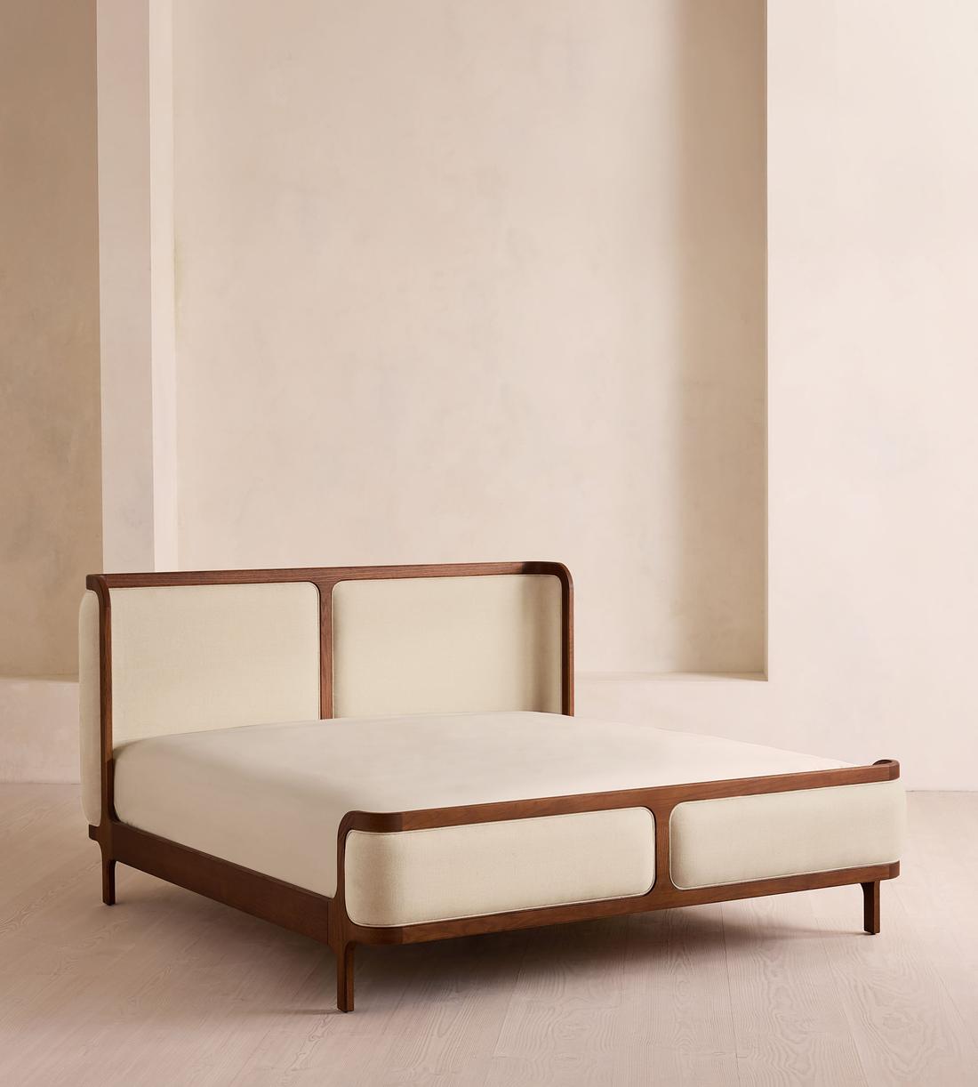 Belsa Bed - Superking - Linen - Bisque - Listing - Image 1