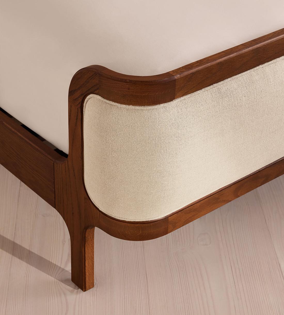 Belsa Bed - King - Linen - Bisque - Images - Image 5