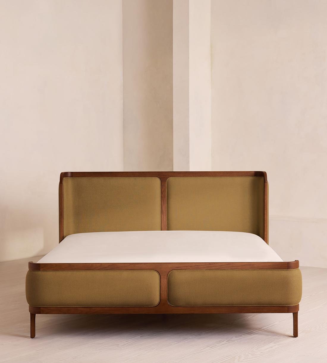 Belsa Bed - Superking - Linen - Ochre - Listing - Image 2