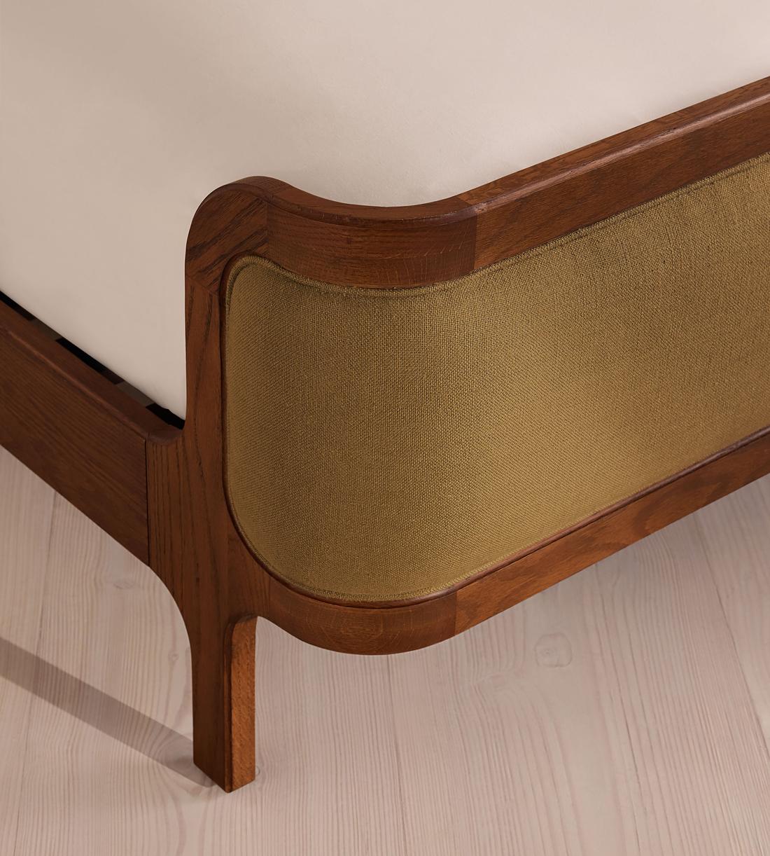 Belsa Bed - Superking - Linen - Ochre - Images - Image 5