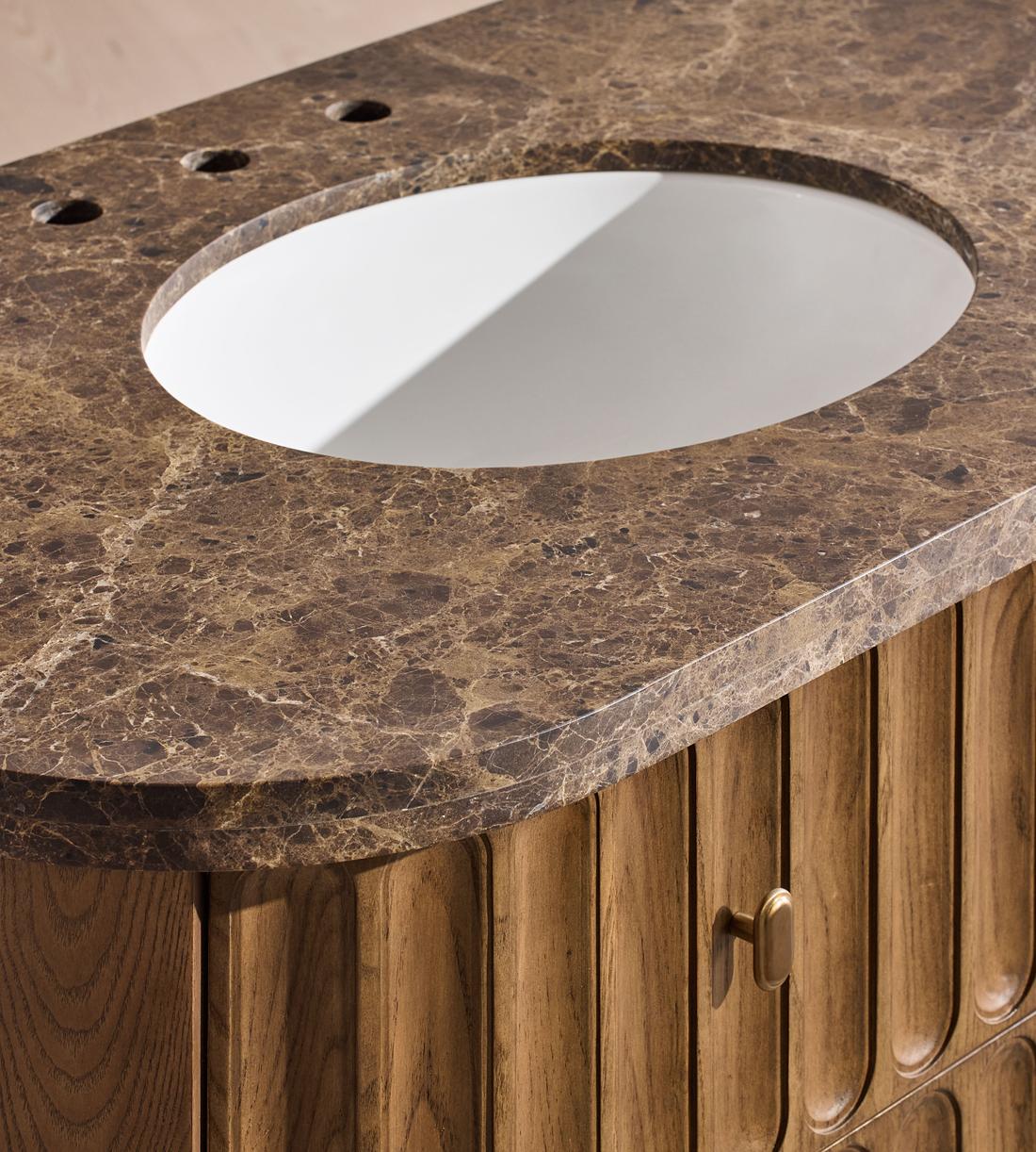 Devon Single Vanity - Dark Emperador - Images - Image 9