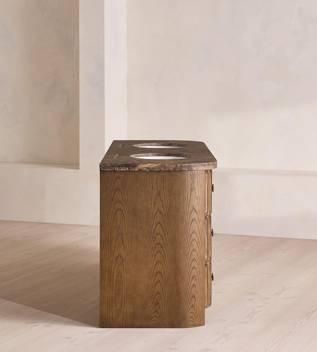Devon Double Vanity - Dark Emperador - Images - Image 7