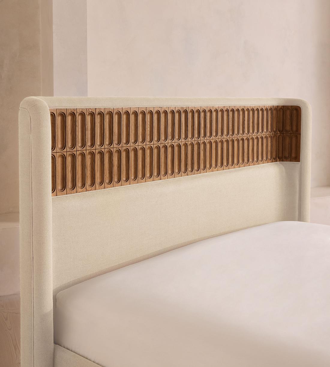 Devon Bed - Queen - Linen - Bisque - US - Images - Image 5