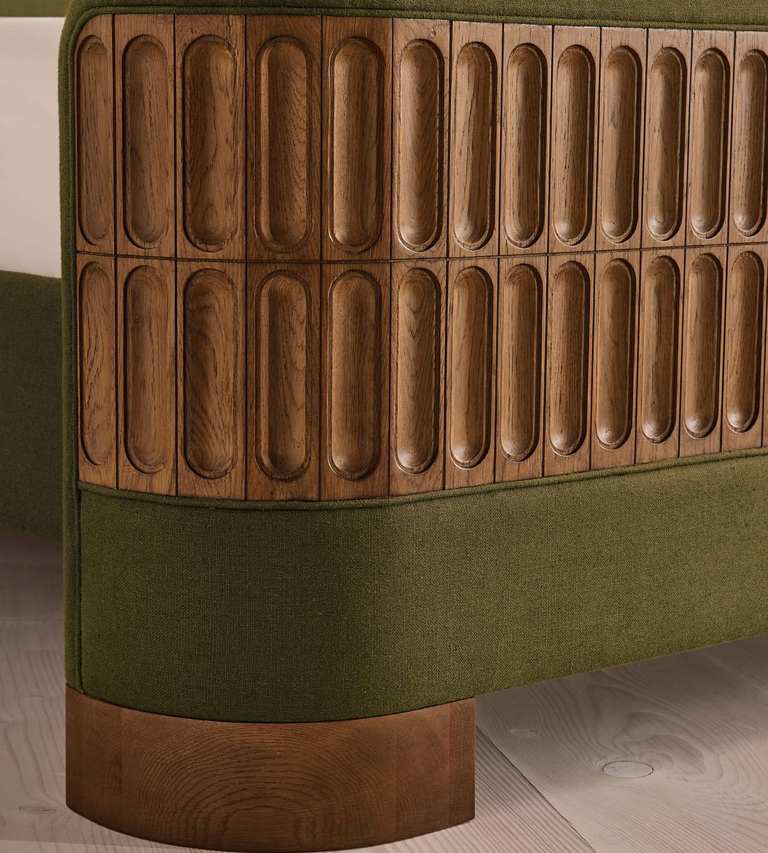 Devon Bed - Queen - Linen - Olive - US - Images - Image 8