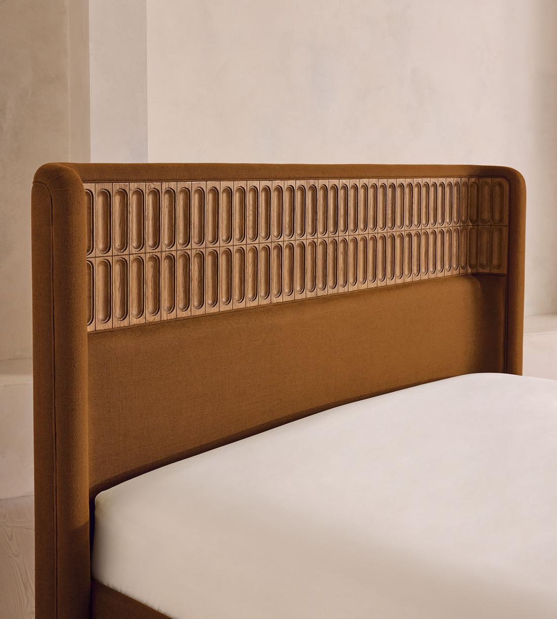 Devon Bed - Queen - Linen - Terracotta - US - Images - Image 4