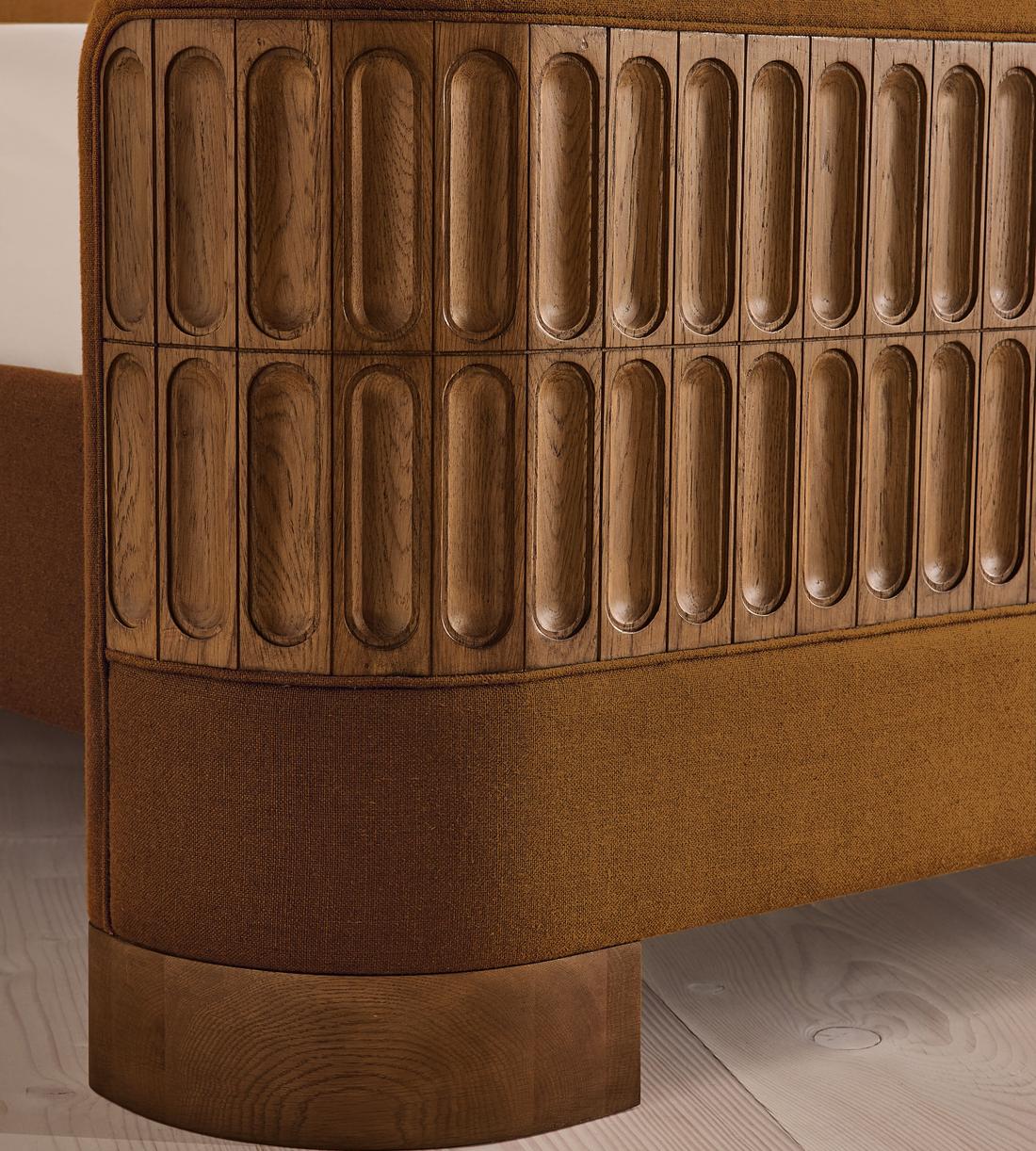 Devon Bed - Queen - Linen - Terracotta - US - Images - Image 5