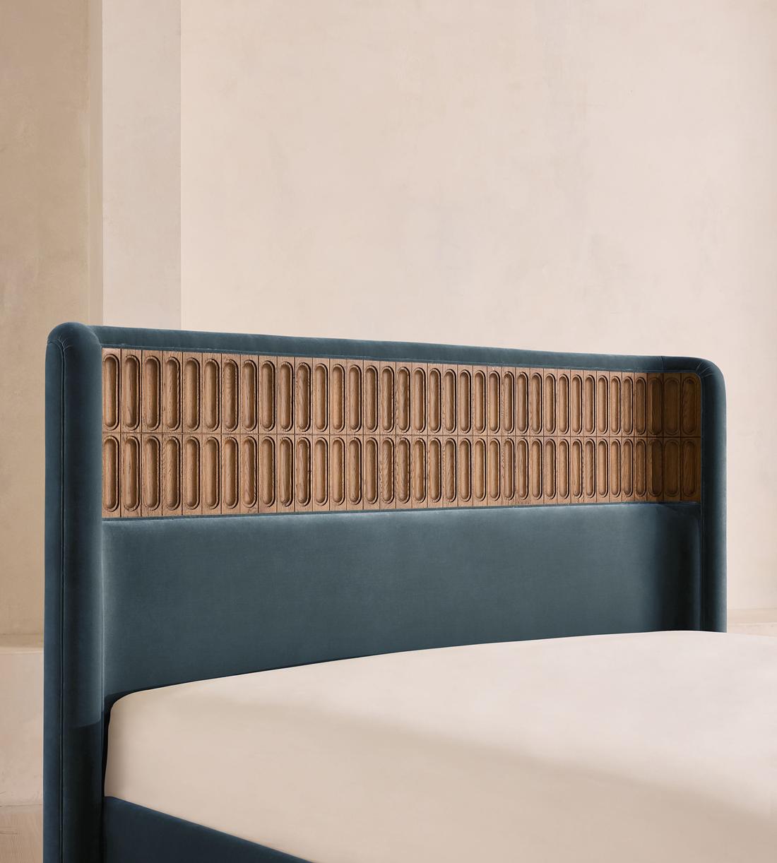 Devon Bed - Super king - Velvet - Grey Blue - Images - Image 4