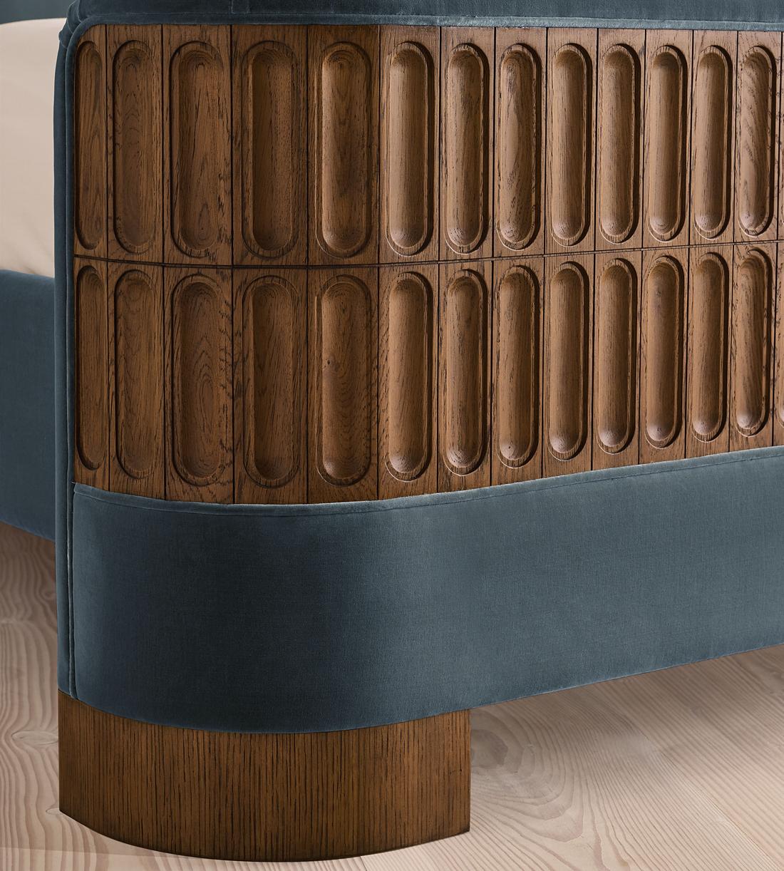 Devon Bed - Super king - Velvet - Grey Blue - Images - Image 5