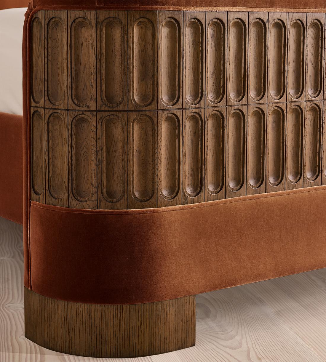 Devon Bed - Queen - Velvet - Cinnamon - US - Images - Image 5