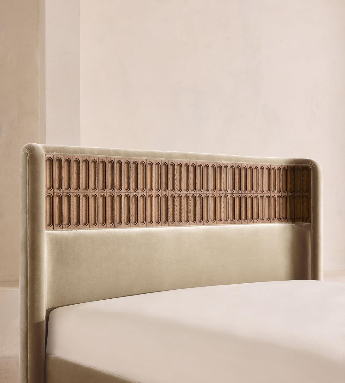 Devon Bed - Queen - Velvet - Oyster - US - Images - Image 4