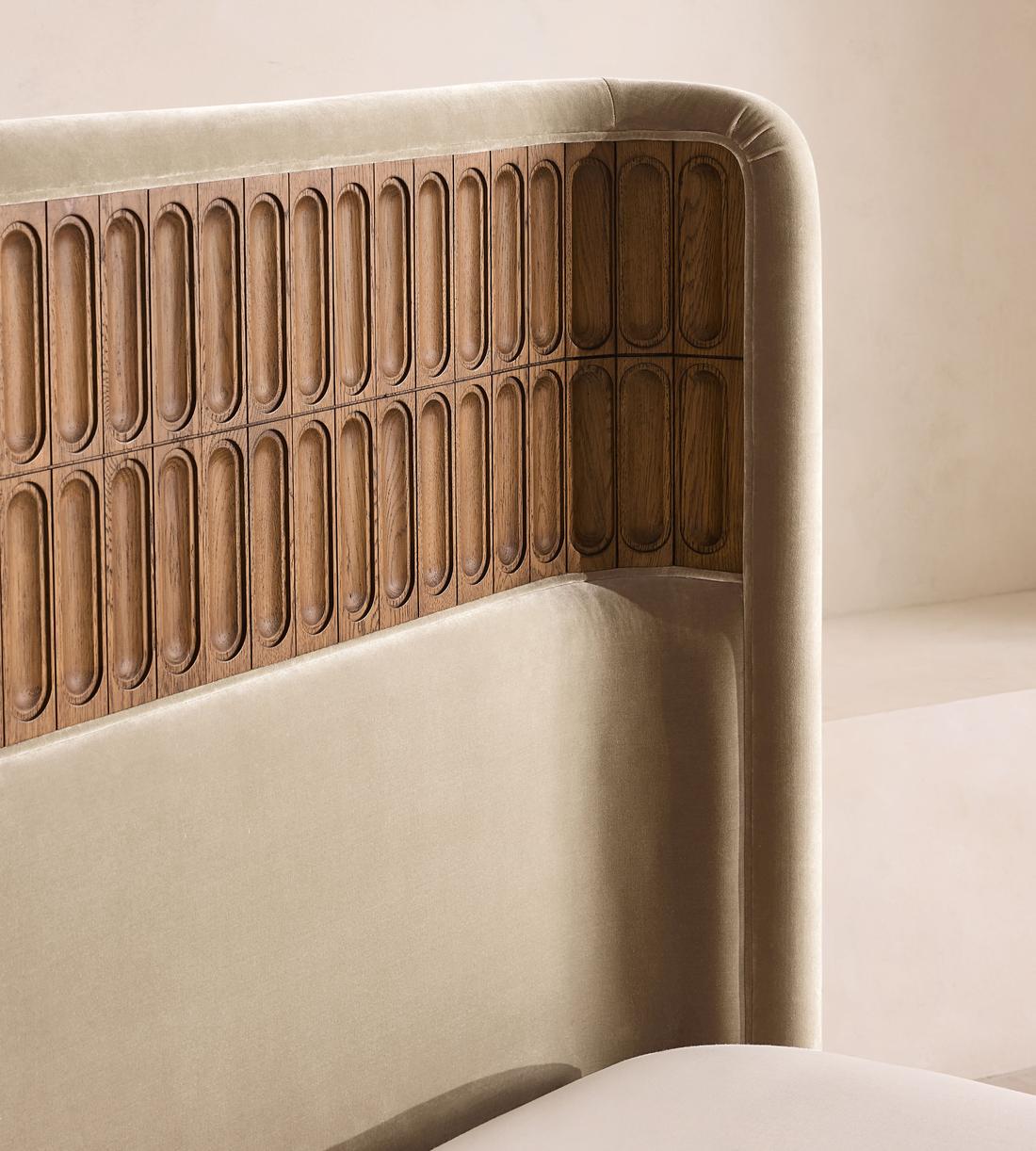 Devon Bed - King - Velvet - Oyster - UK - Images - Image 3