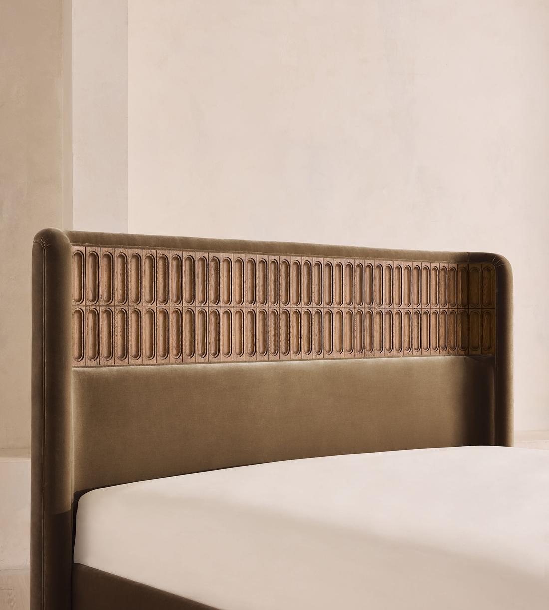 Devon Bed - Queen - Velvet - Truffle - US - Images - Image 4