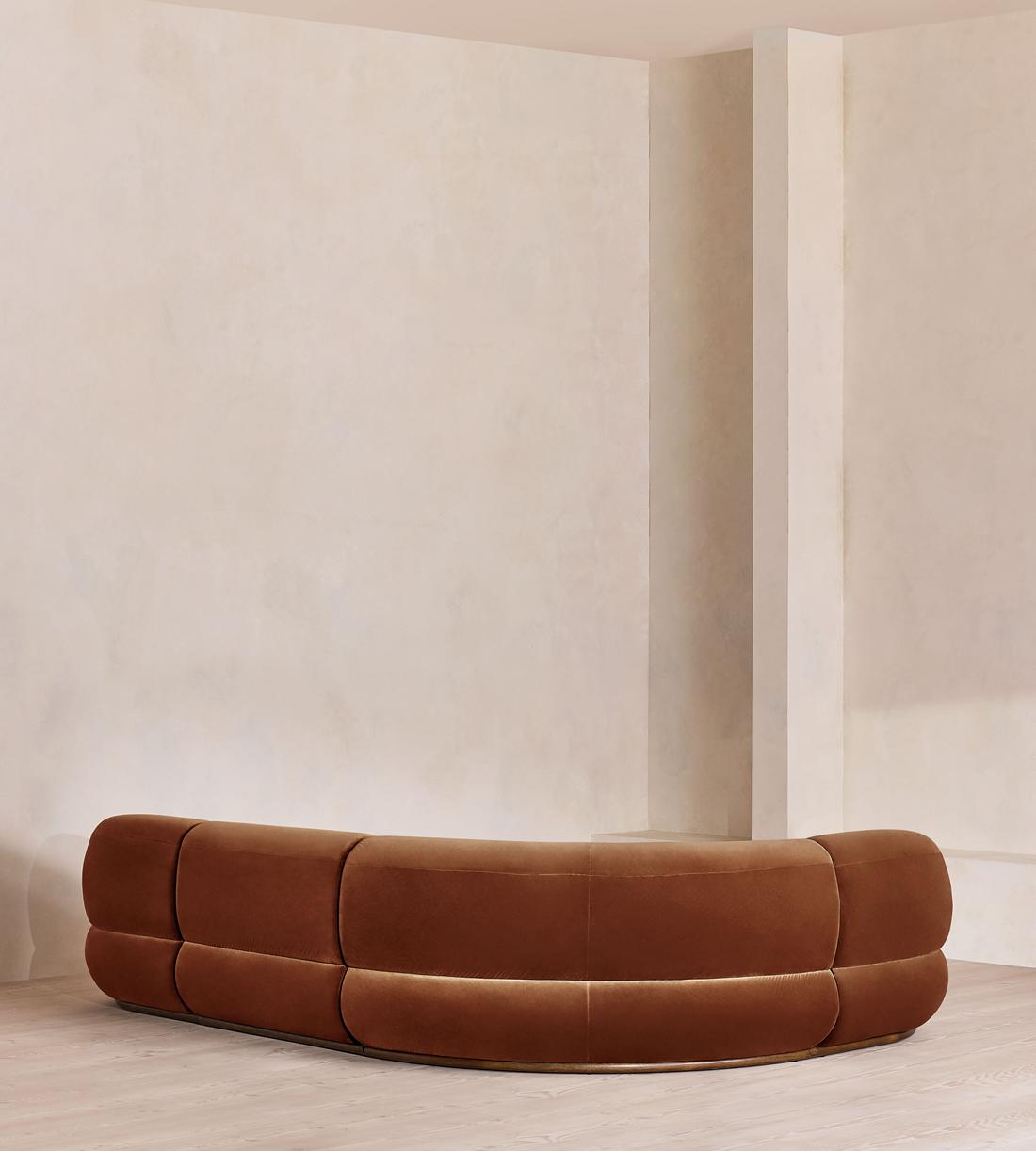 Edison Modular Sofa - L-Shape Sofa - Velvet - Cinnamon UK - Images - Image 3