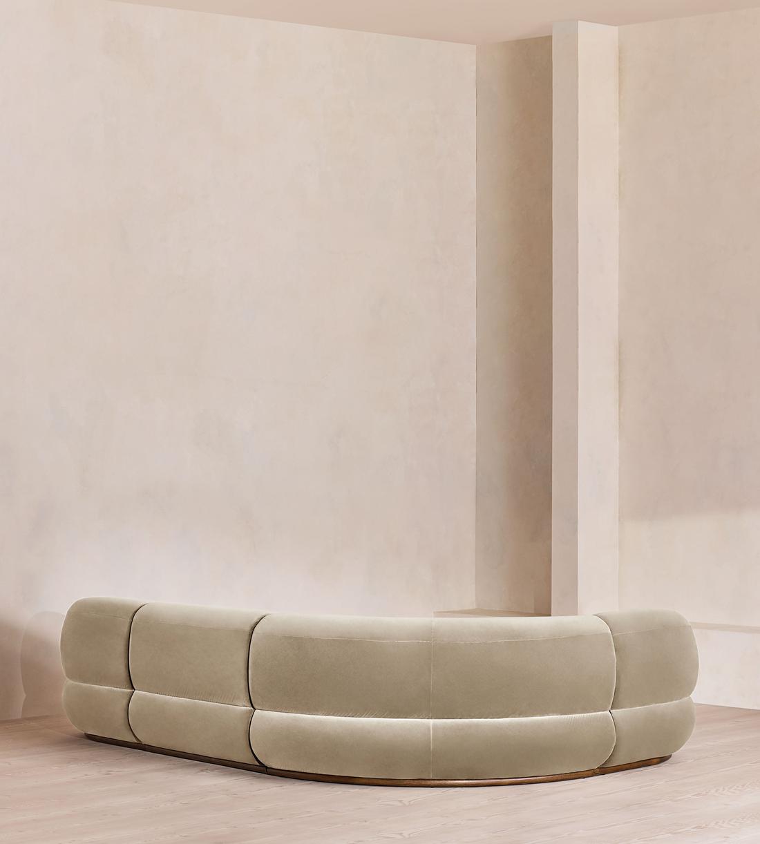 Edison Modular Sofa - L-Shape Sofa - Velvet - Oyster UK - Images - Image 3