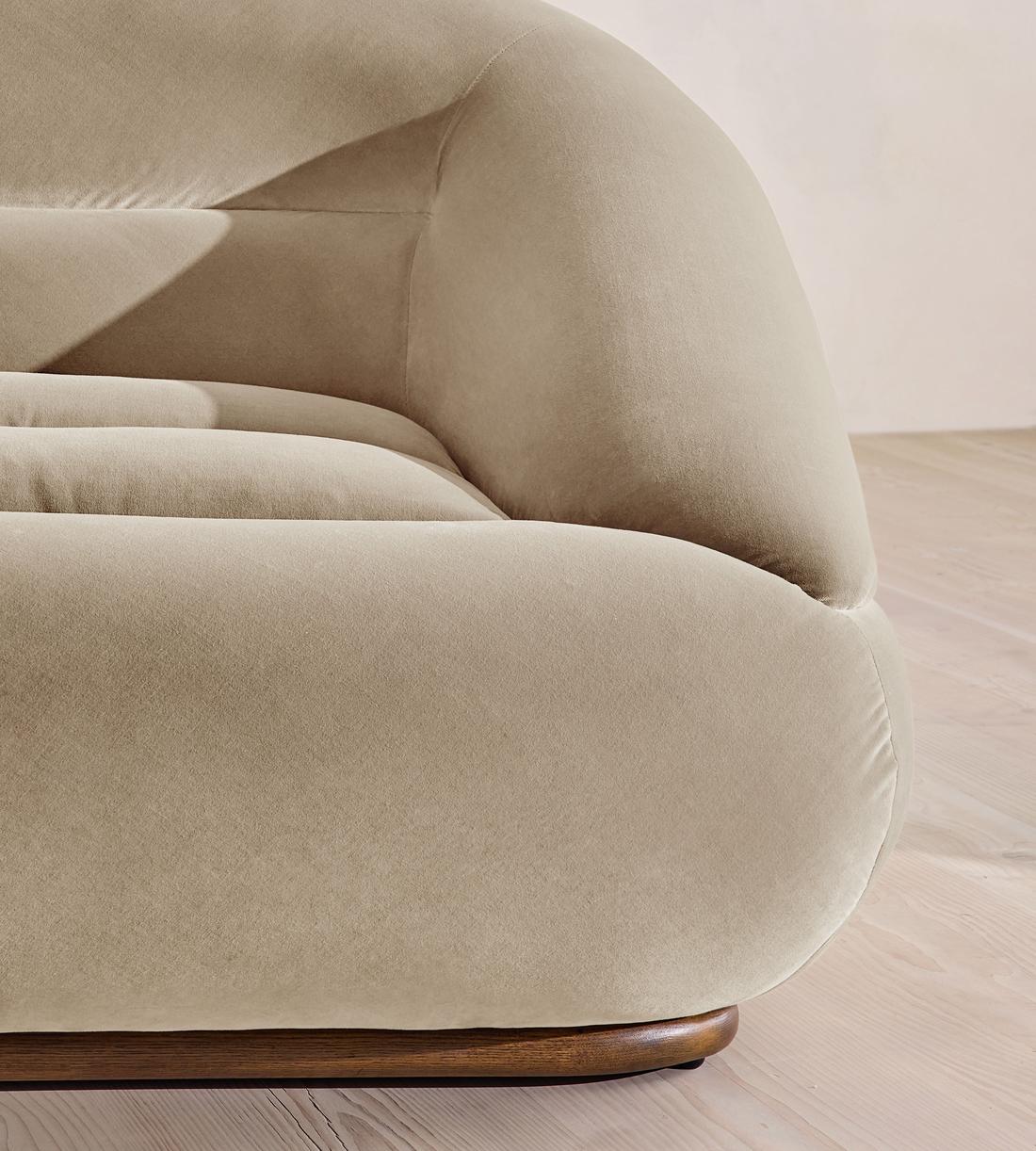 Edison Sectional Sofa - L-Shape Sofa - Velvet - Oyster US - Images - Image 4