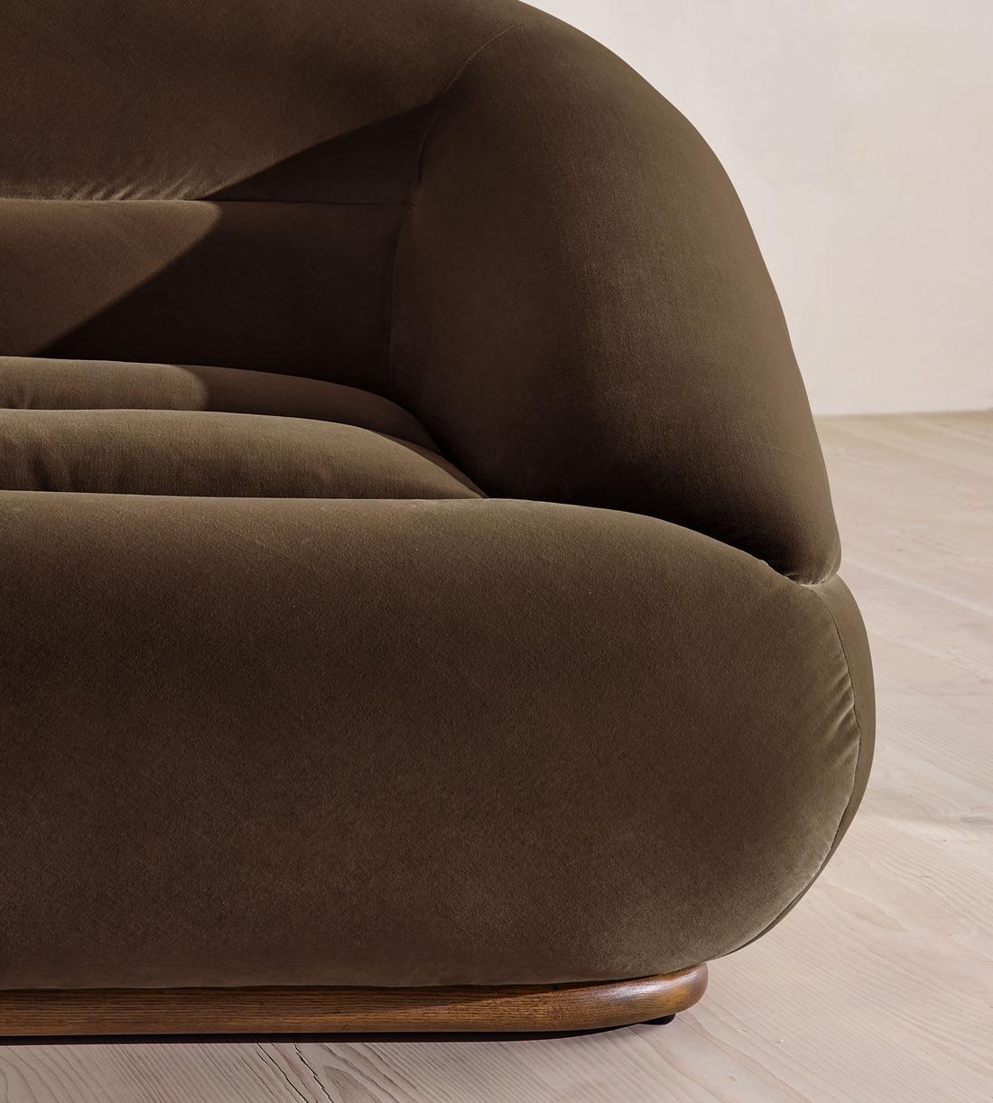 Edison Sectional Sofa - Four Seater - Velvet - Chocolate US - Images - Image 5