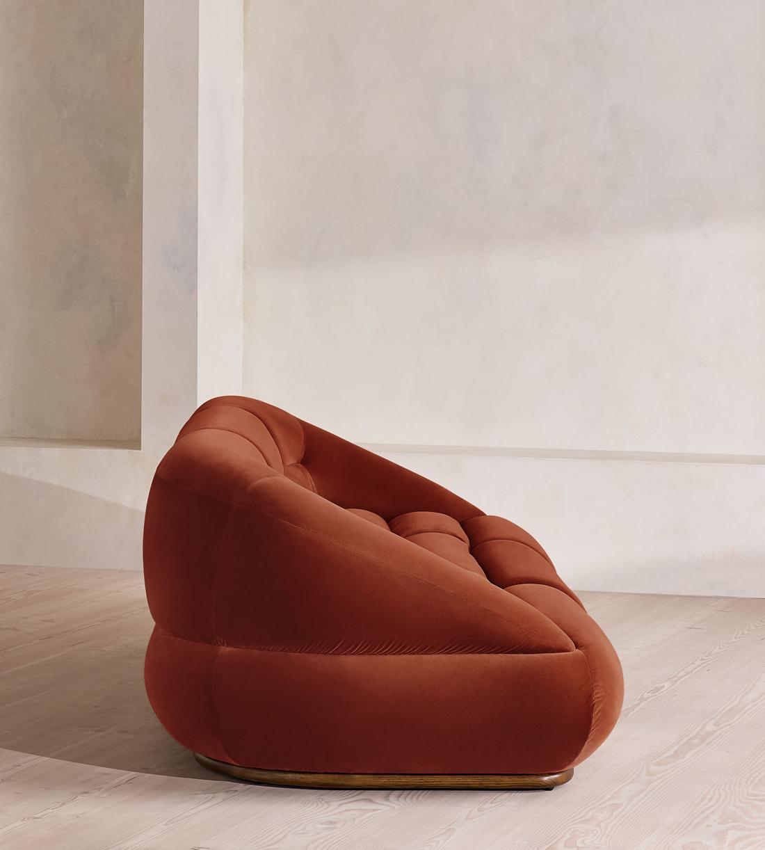 Edison Modular Sofa - Four Seater - Velvet - Rust UK - Images - Image 3