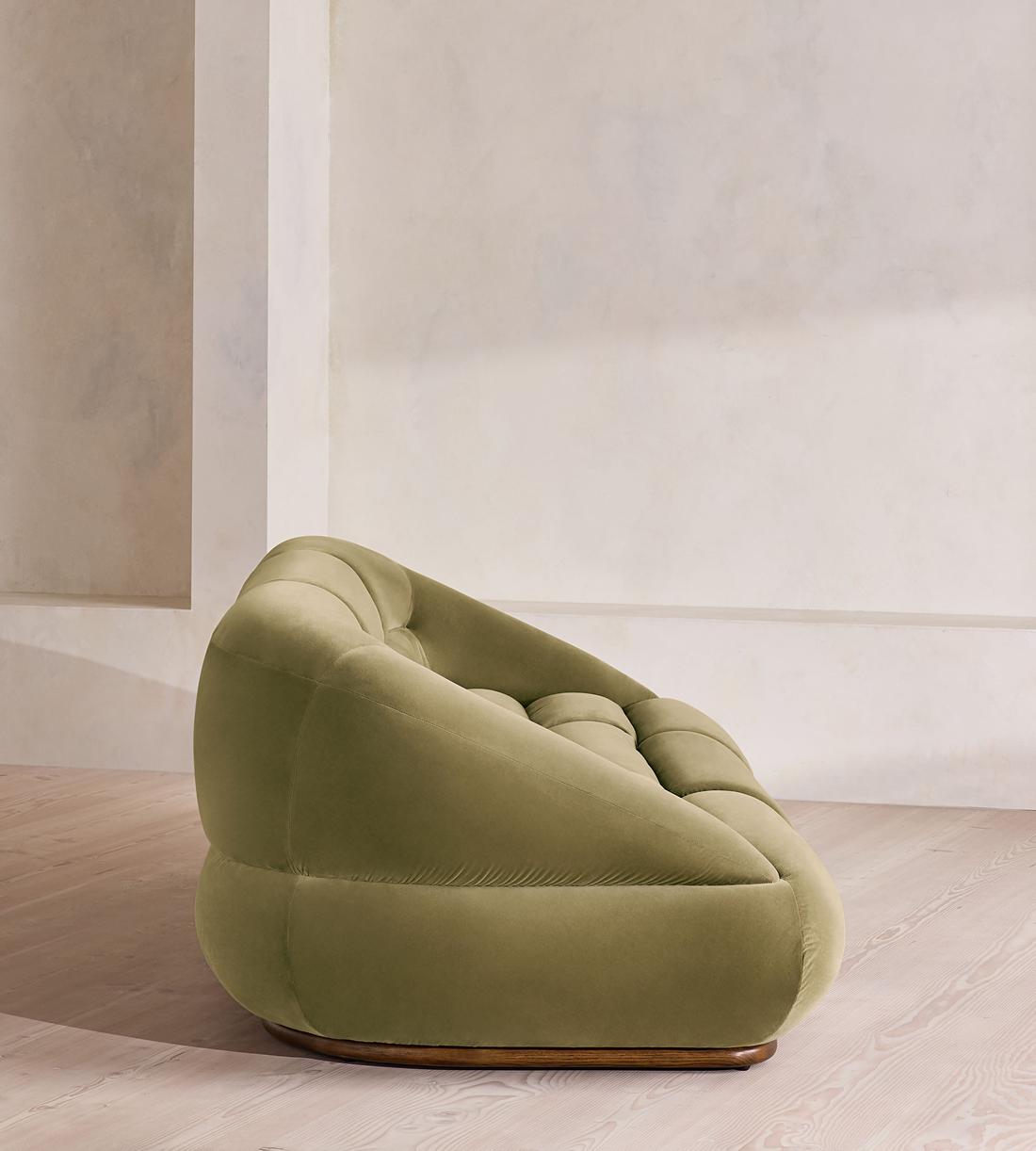 Edison Sectional Sofa - Four Seater - Velvet - Lichen US - Images - Image 3