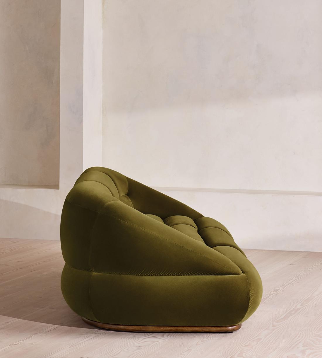 Edison Modular Sofa - Four Seater - Velvet - Olive UK - Images - Image 3