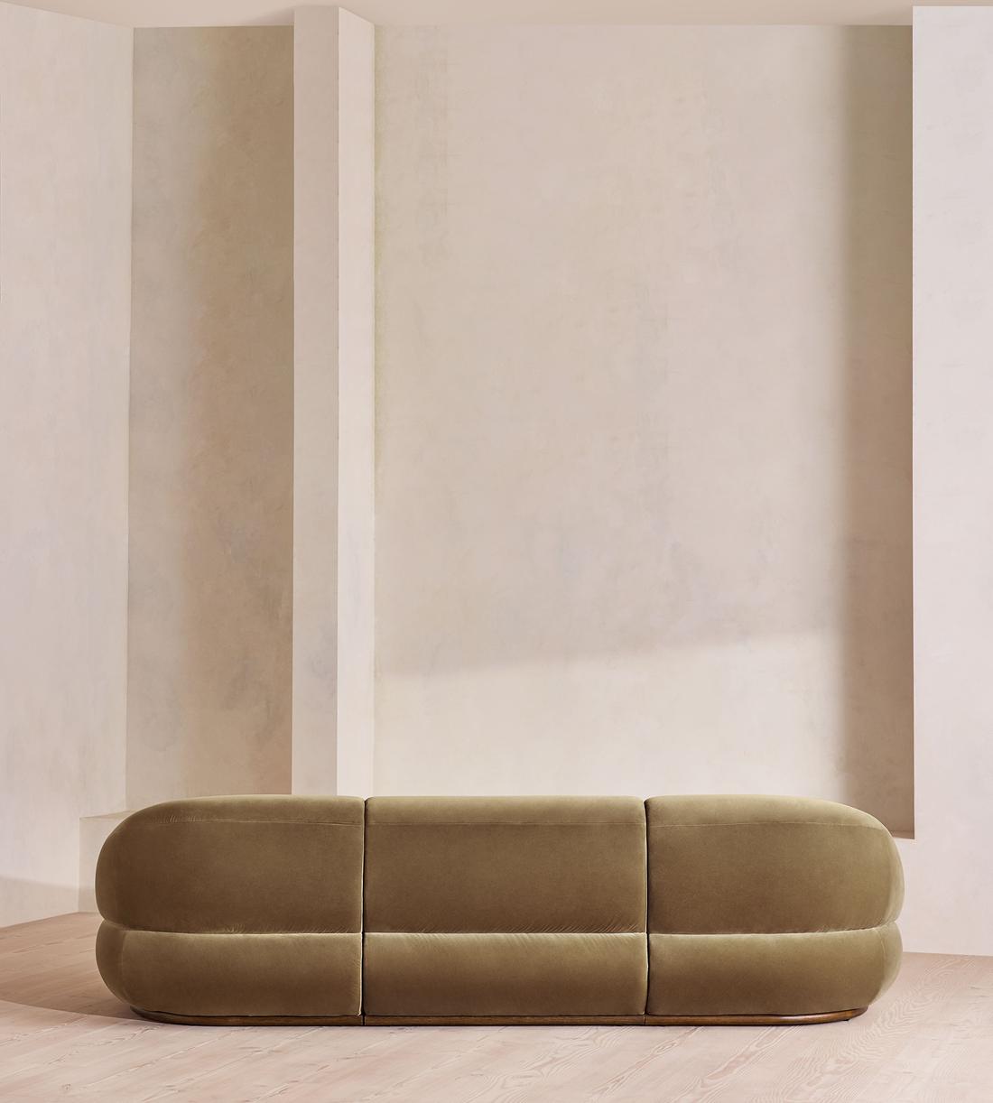 Edison Sectional Sofa - Four Seater - Velvet - Truffle US - Images - Image 4