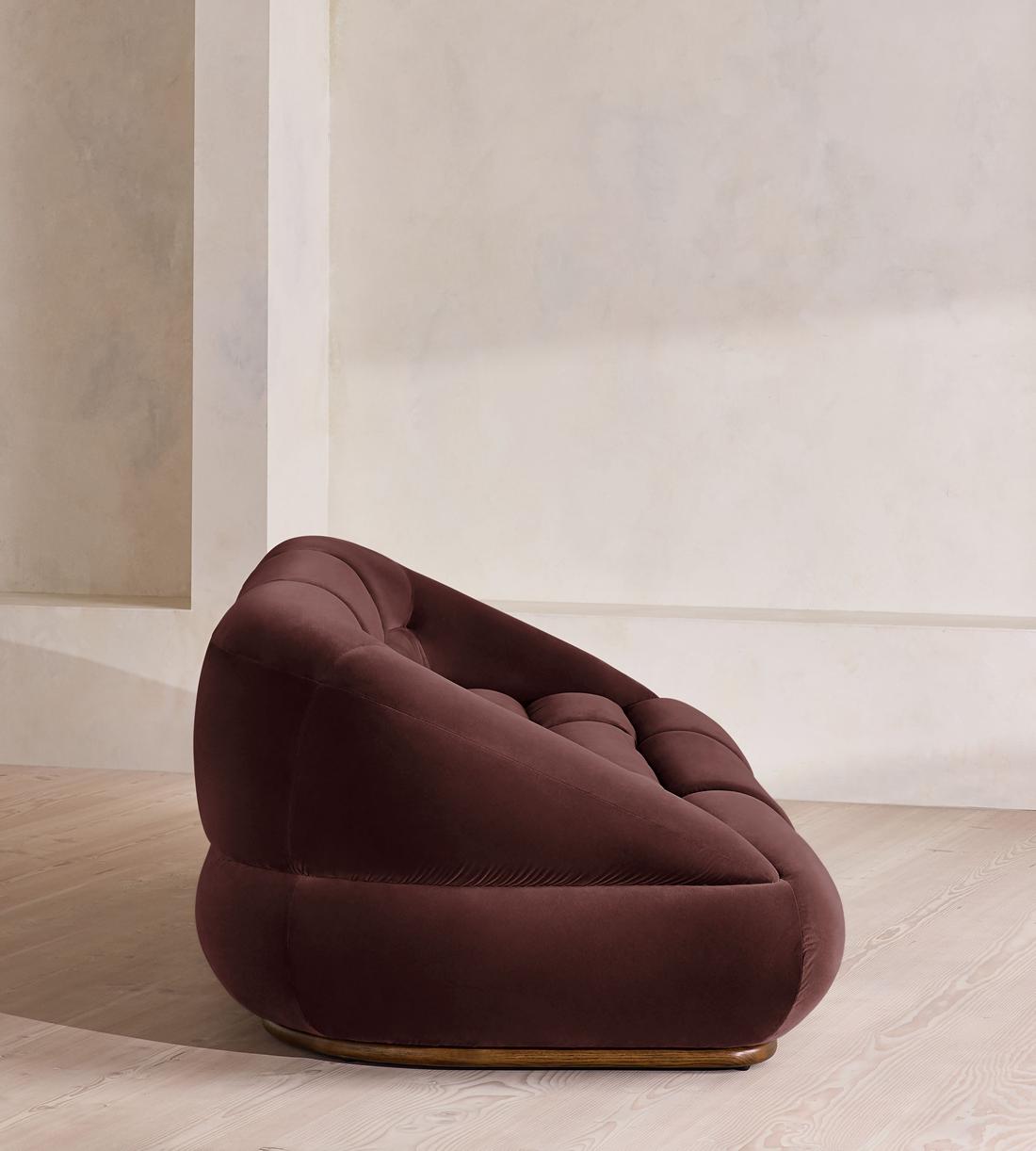 Edison Modular Sofa - Four Seater - Velvet - Aubergine UK - Images - Image 3