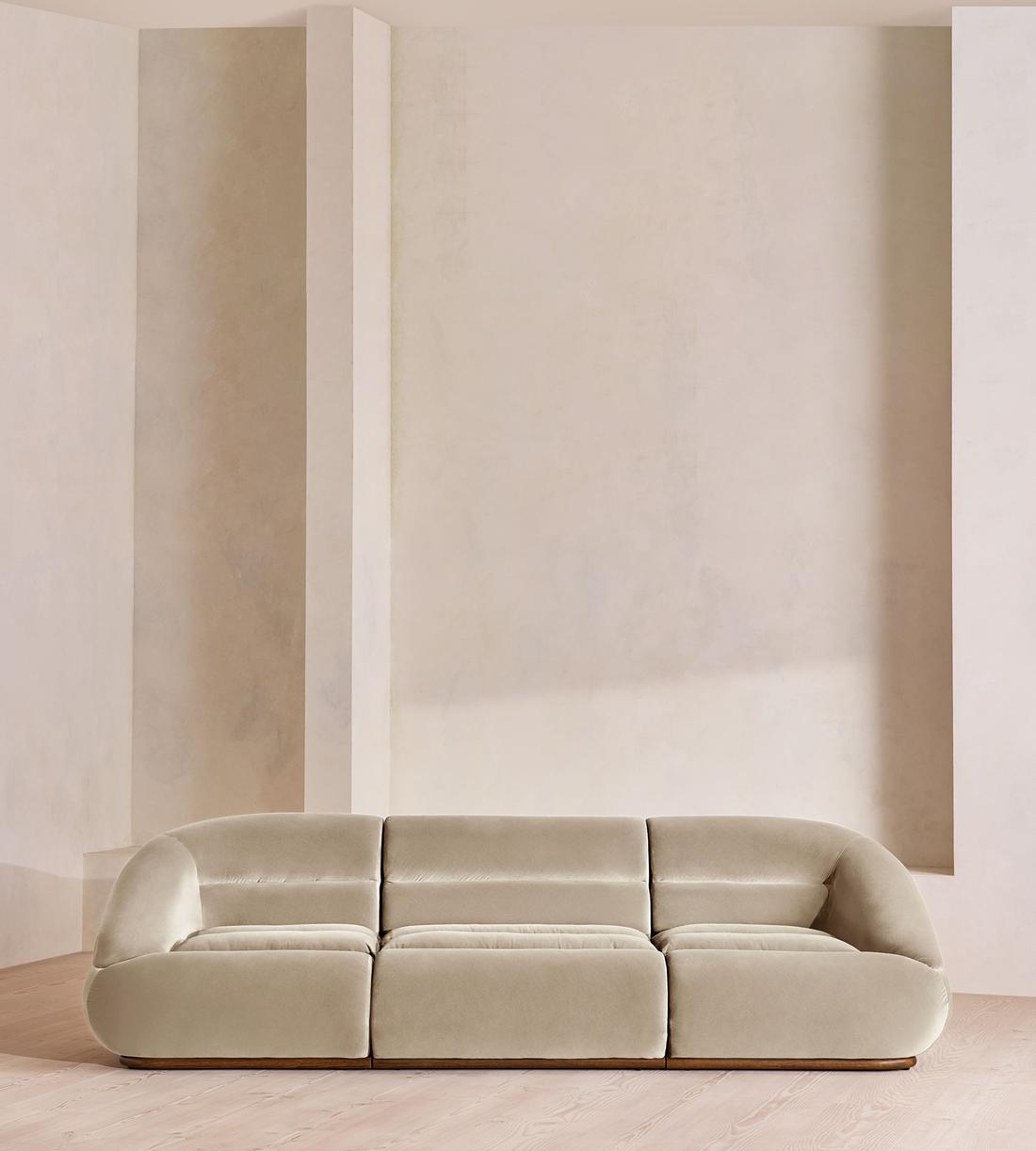 Edison Modular Sofa - Four Seater - Velvet - Oyster UK - Listing - Image 1