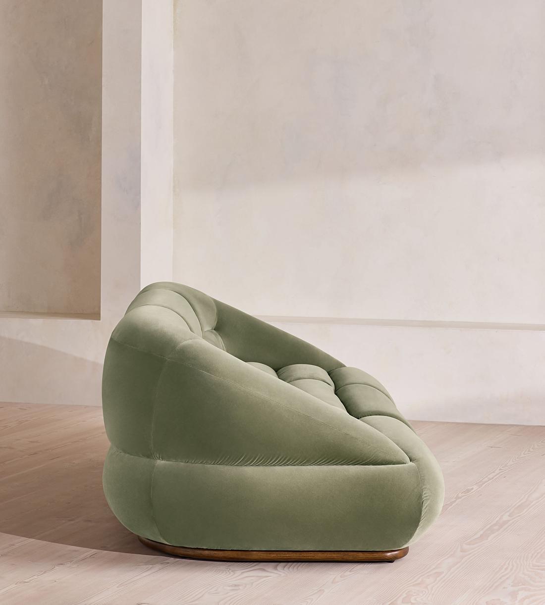 Edison Modular Sofa - Four Seater - Velvet - Seafoam UK - Images - Image 3