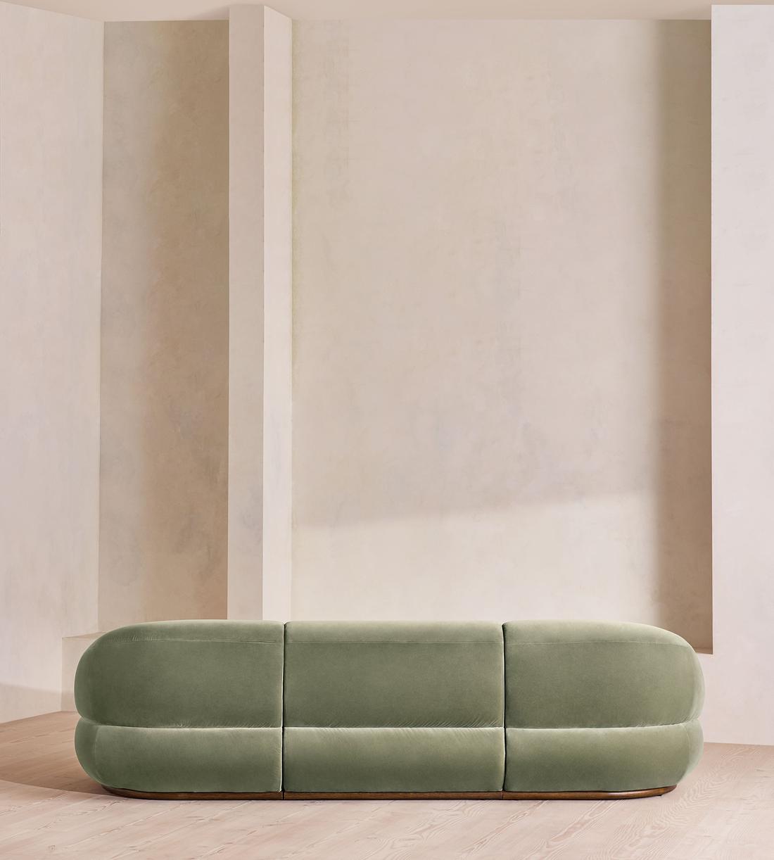 Edison Modular Sofa - Four Seater - Velvet - Seafoam UK - Images - Image 4