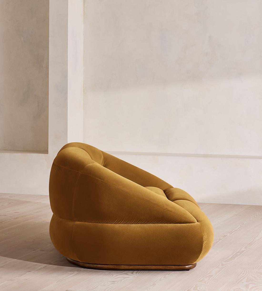 Edison Modular Sofa - Three Seater - Velvet - Mustard UK - Images - Image 3
