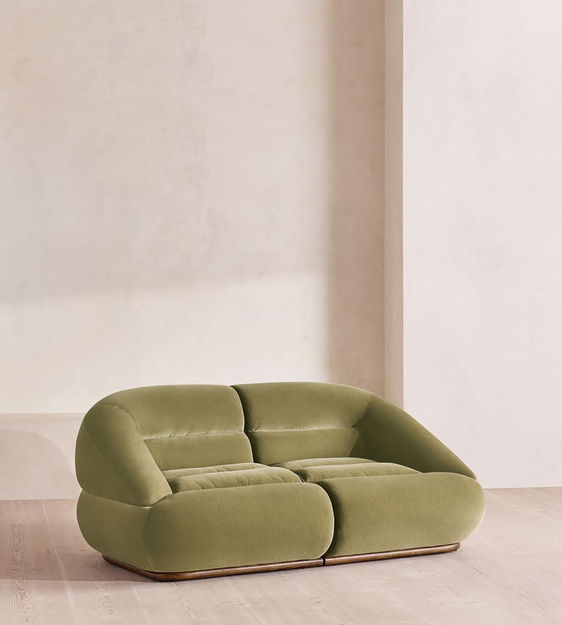 Edison Modular Sofa - Three Seater - Velvet - Lichen UK - Listing - Image 2