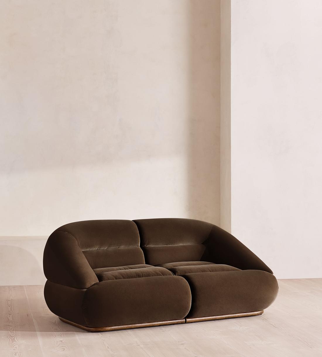 Edison Sectional Sofa - Three Seater - Velvet - Chocolate US - Listing - Image 2