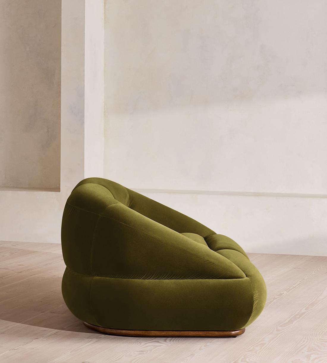 Edison Modular Sofa - Three Seater - Velvet - Olive UK - Images - Image 3