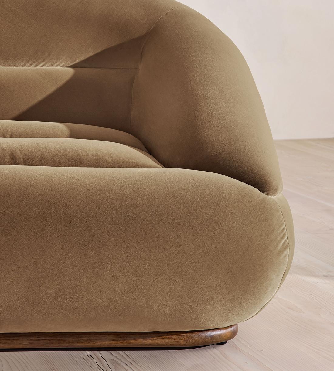 Edison Sectional Sofa - Three Seater - Velvet - Truffle US - Images - Image 5