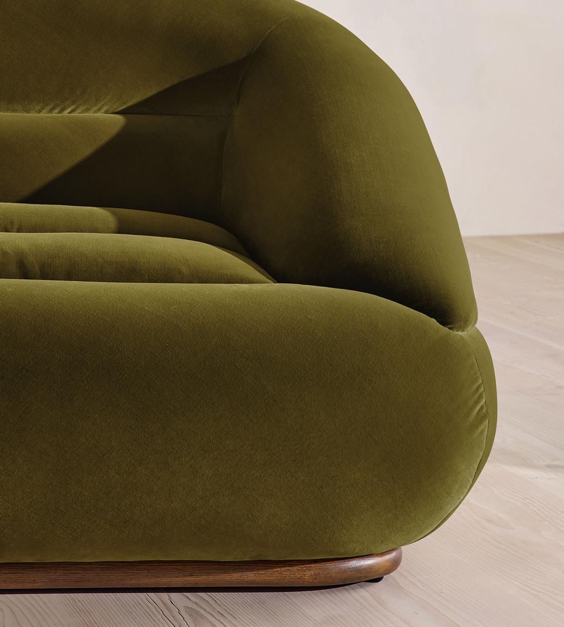 Edison Sectional Sofa - Corner Sofa - Velvet - Olive US - Images - Image 4